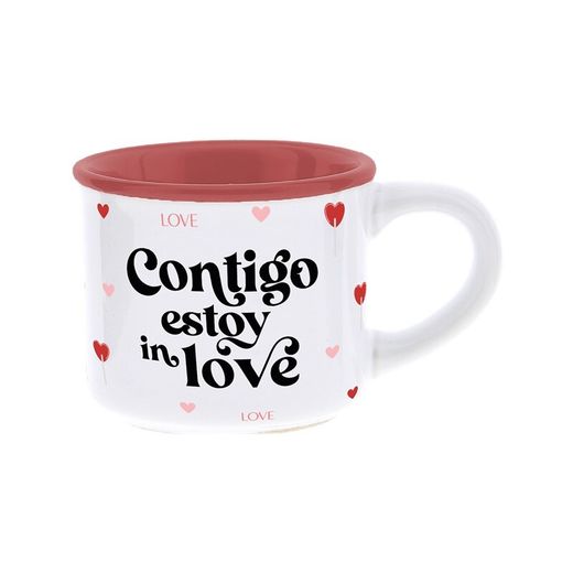 Taza Mini 50 Ml Contigo Estoy In Love Ideal para Regalo