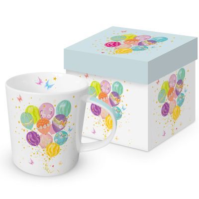 Taza Mug Globos Cumpleaños PPD Ideal Regalo