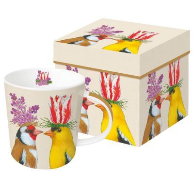 Taza Mug Pájaros Spring Romance PPD Ideal Regalo