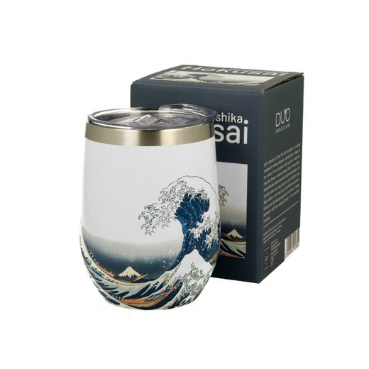 Taza Mug Viaje Termico Hokusai Porcelana Caja Ideal Regalo