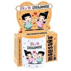 Taza ¡ Tú Y Yo Encajamos! Malasaña Especial Regalo