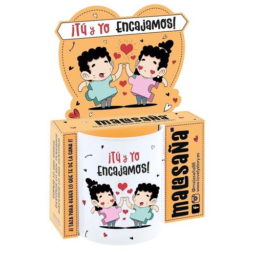 Taza ¡ Tú Y Yo Encajamos! Malasaña Especial Regalo