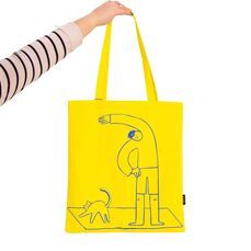 Tote Bag Life Is Simple Amarilla Helio Ferretti Ideal Regalo