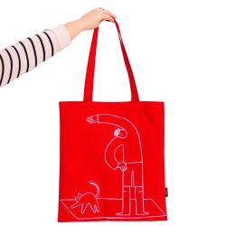Tote Bag Life Is Simple Roja Helio Ferretti Ideal Regalo
