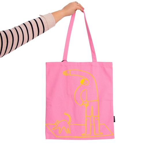 Tote Bag Life Is Simple Rosa Helio Ferretti Ideal Regalo