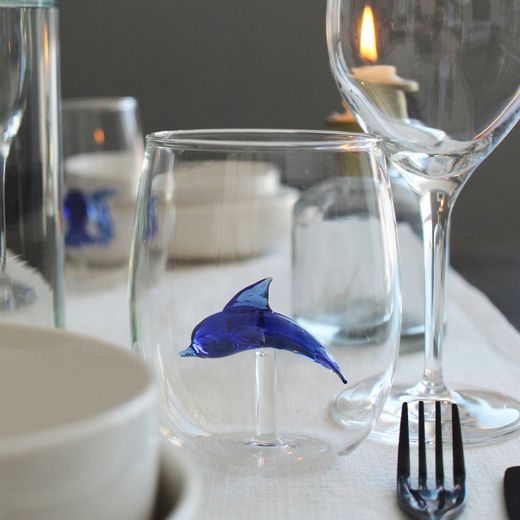 Vaso Artesanal Delfín 600 ml Ideal Regalo Winkee
