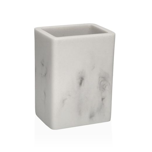 Vaso Portacepillo Baño Efecto Mármbol Anahi Versa