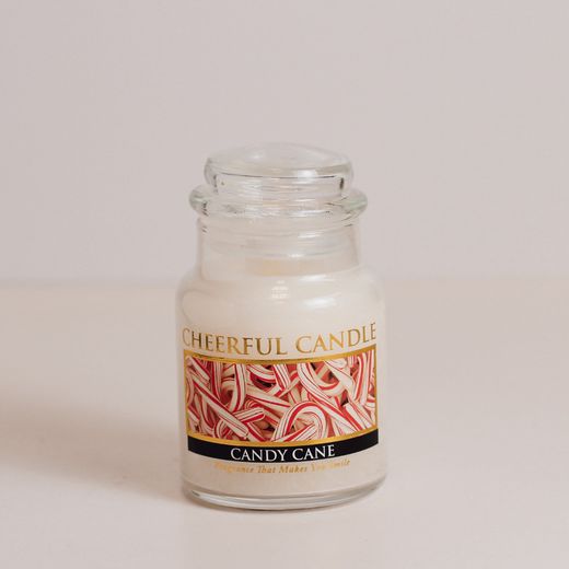 Vela Americana Caramelo Bastón Navidad 170 g 30 hrs Cheerful Candle