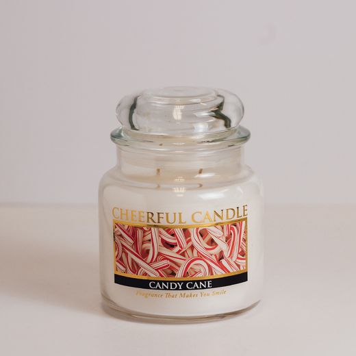 Vela Americana Caramelo Bastón Navidad 454 grs 80 horas Cheerful Candle