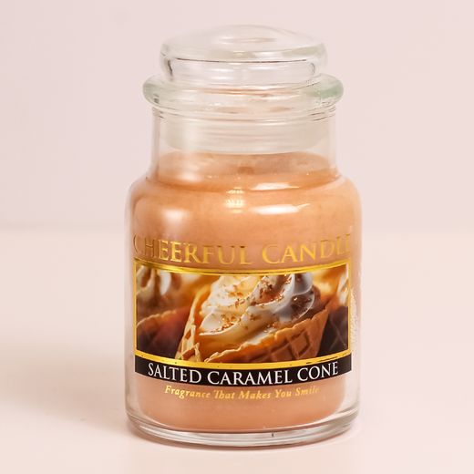 Vela Americana Caramelo Salado 170 g 30 hrs Cheerful Candle