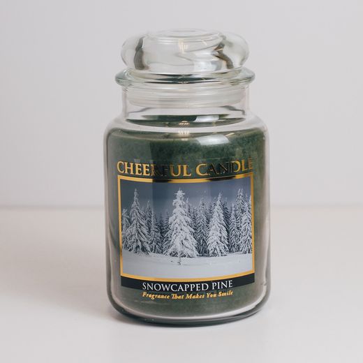 Vela Americana Pino Nevado 680 grs 135 horas Cheerful Candle