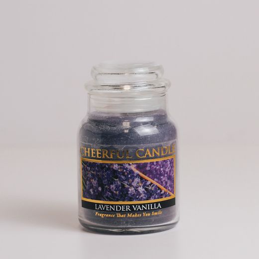 Vela Americana Vainilla y Lavanda 170 g 30 hrs Cheerful Candle