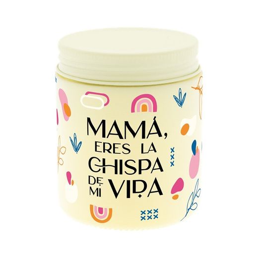 Vela Aromática Yellow Mamá Eres La Chispa De Mi Vida Ideal para Regalo