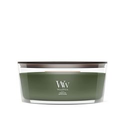 Vela Ellipse Abeto Fraser con mecha de madera WoodWick