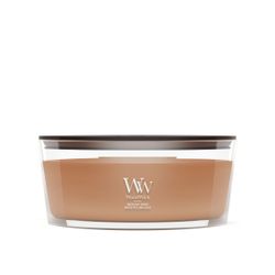 Vela Ellipse Avellana Tostada con mecha de madera WoodWick