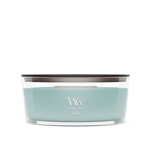 Vela Ellipse Brisa Marina con mecha de madera WoodWick