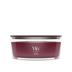 Vela Ellipse Cereza Negra con mecha de madera WoodWick