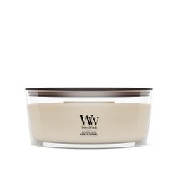 Vela Ellipse Crema de Pachulí con mecha de madera WoodWick