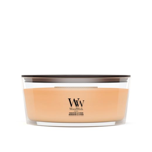 Vela Ellipse Mandarina y Cidra con mecha de madera WoodWick
