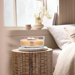 Vela Ellipse Mandarina y Cidra con mecha de madera WoodWick