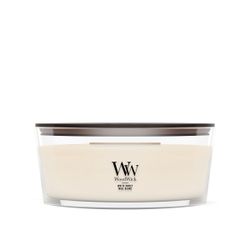 Vela Ellipse Miel Blanca con mecha de madera WoodWick