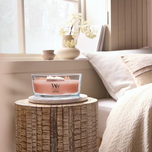 Vela Ellipse Néctar de Manuka con mecha de madera WoodWick