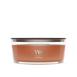 Vela Ellipse Praliné de Calabaza con mecha de madera WoodWick