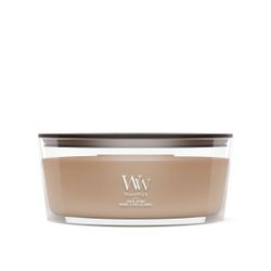 Vela Ellipse Sándalo y Mirra con mecha de madera WoodWick