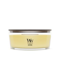 Vela Ellipse Yuzu y Vetiver con mecha de madera WoodWick