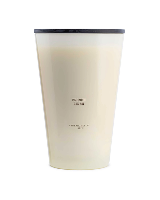 Vela Gigante 3XL French Linen 7 kg 7 mechas Cerería Mollá 400 horas