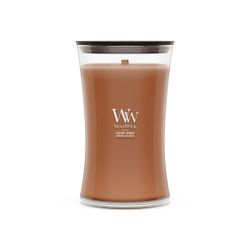 Vela Grande Hourglass Ámbar Radiante con mecha de madera WoodWick