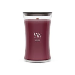 Vela Grande Hourglass Cereza Negra con mecha de madera WoodWick