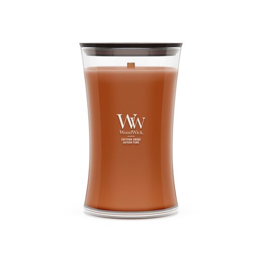 Vela Grande Hourglass Humo de Azafrán con mecha de madera WoodWick
