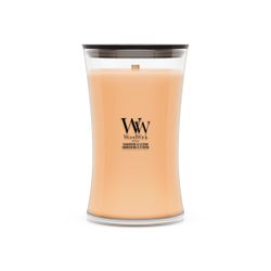 Vela Grande Hourglass Mandarina y Cidra con mecha de madera WoodWick