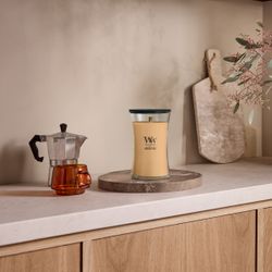 Vela Grande Hourglass Mandarina y Cidra con mecha de madera WoodWick