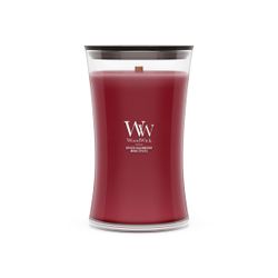 Vela Grande Hourglass Mora Especiada con mecha de madera WoodWick
