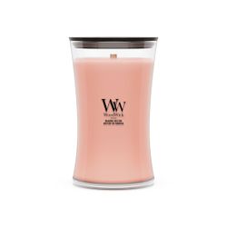 Vela Grande Hourglass Néctar de Manuka con mecha de madera WoodWick