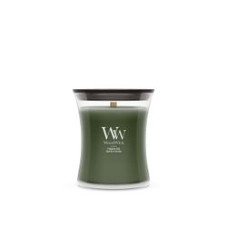 Vela Mediana Hourglass Abeto Fraser con mecha de madera WoodWick