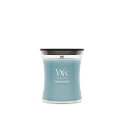 Vela Mediana Hourglass Cedro y Musgo Oceánico con mecha de madera WoodWick