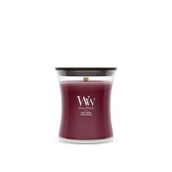 Vela Mediana Hourglass Cereza Negra con mecha de madera WoodWick