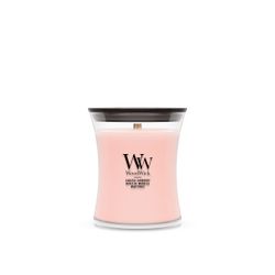 Vela Mediana Hourglass Frutos Rojos Costeros con mecha de madera WoodWick