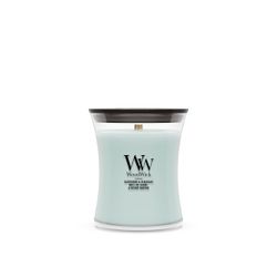 Vela Mediana Hourglass Madera de Salvia y Hierba Marina con mecha de madera WoodWick