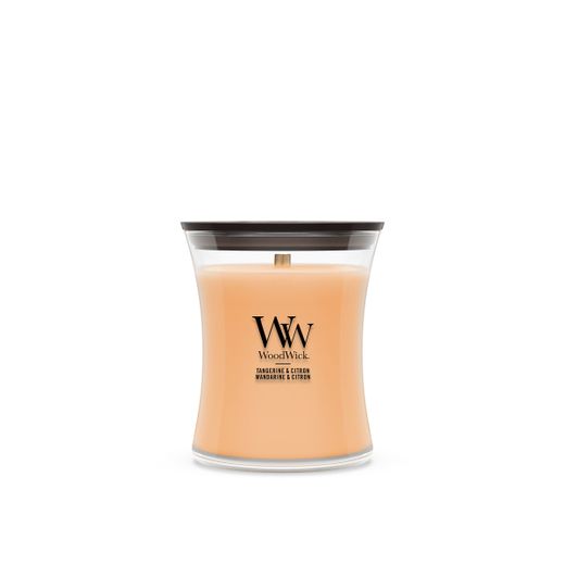 Vela Mediana Hourglass Mandarina y Cidra con mecha de madera WoodWick