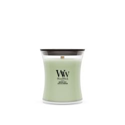 Vela Mediana Hourglass Matcha Cítrico con mecha de madera WoodWick