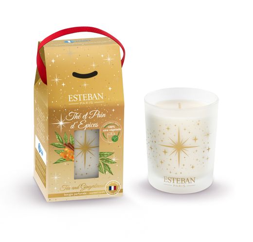 Vela Perfumada 180 grs Navidad Canela y Pan de Jengibre Esteban Paris