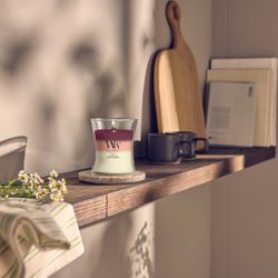 Vela Trilogy Mediana Néctar Exuberante con mecha de madera WoodWick