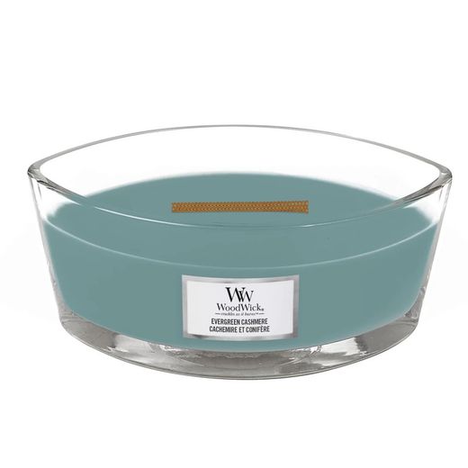 Vela Woodwick Ellipse Grande Evergreen Cashmere Mecha de Madera